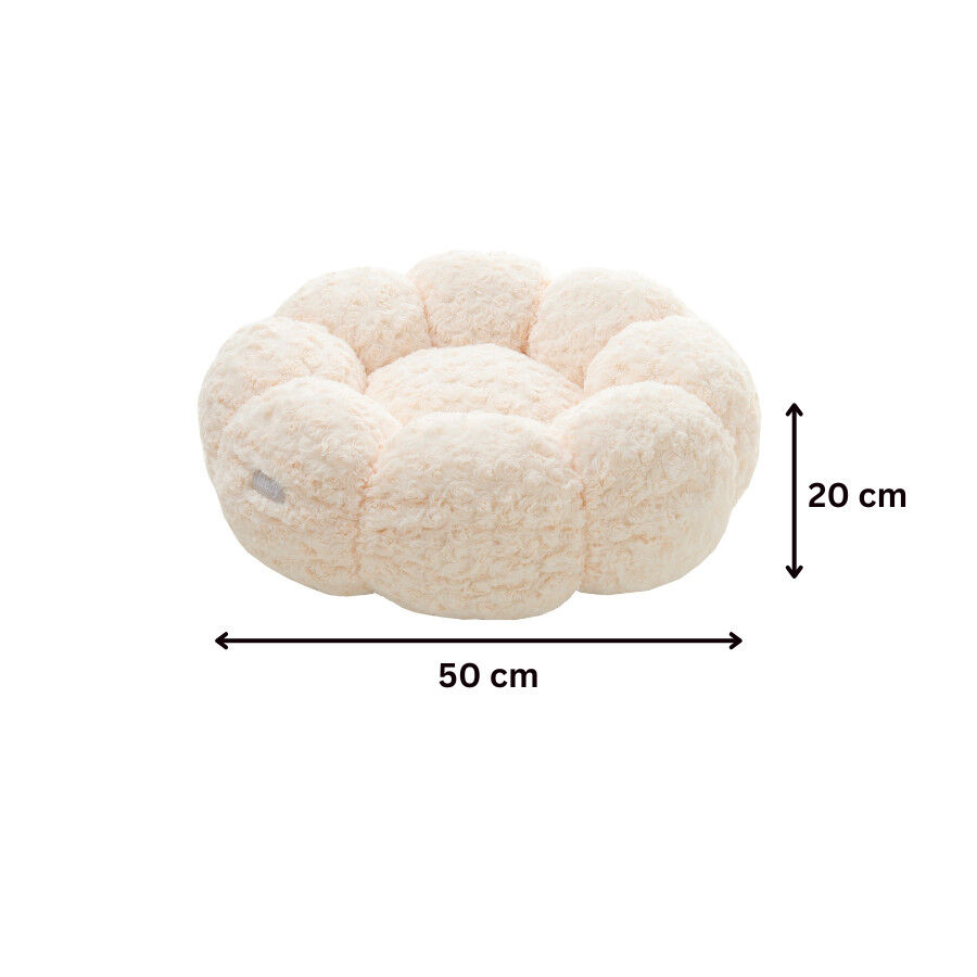 Leeby Sof&aacute; Flower Bed Swirl Bege para c&atilde;es, , large Imagem n&uacute;mero 4