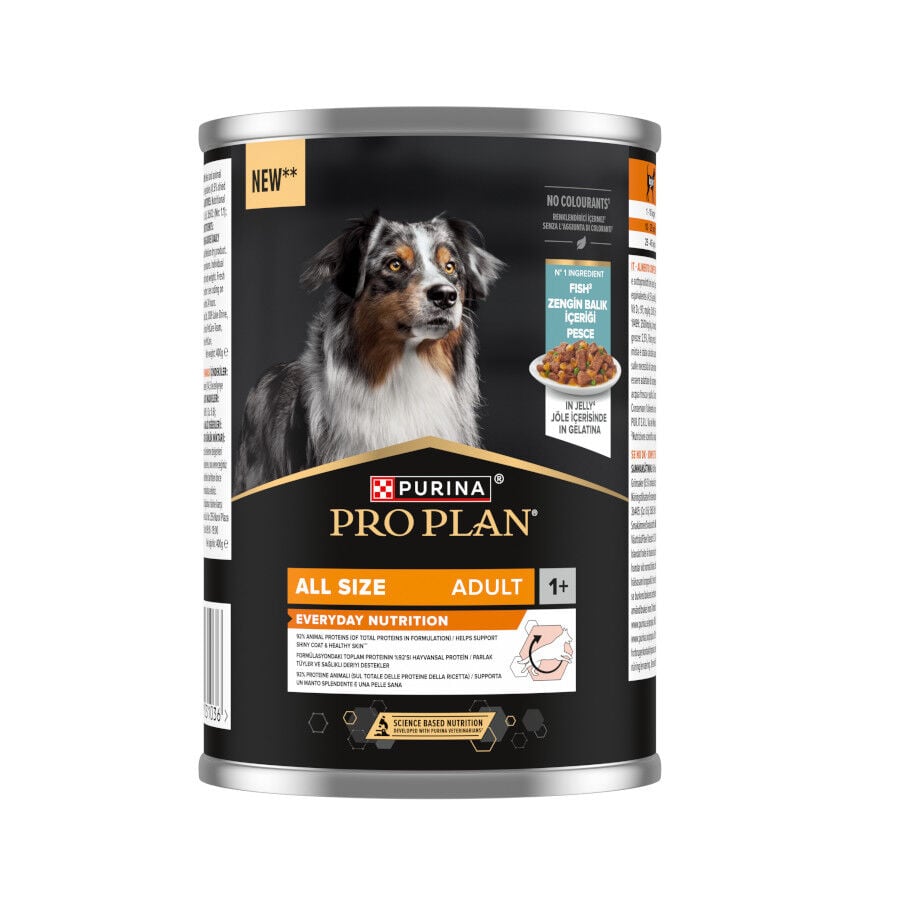 400 g Purina Pro Plan Comida h&uacute;mida de peixe em lata para c&atilde;es, , large Imagem n&uacute;mero 1