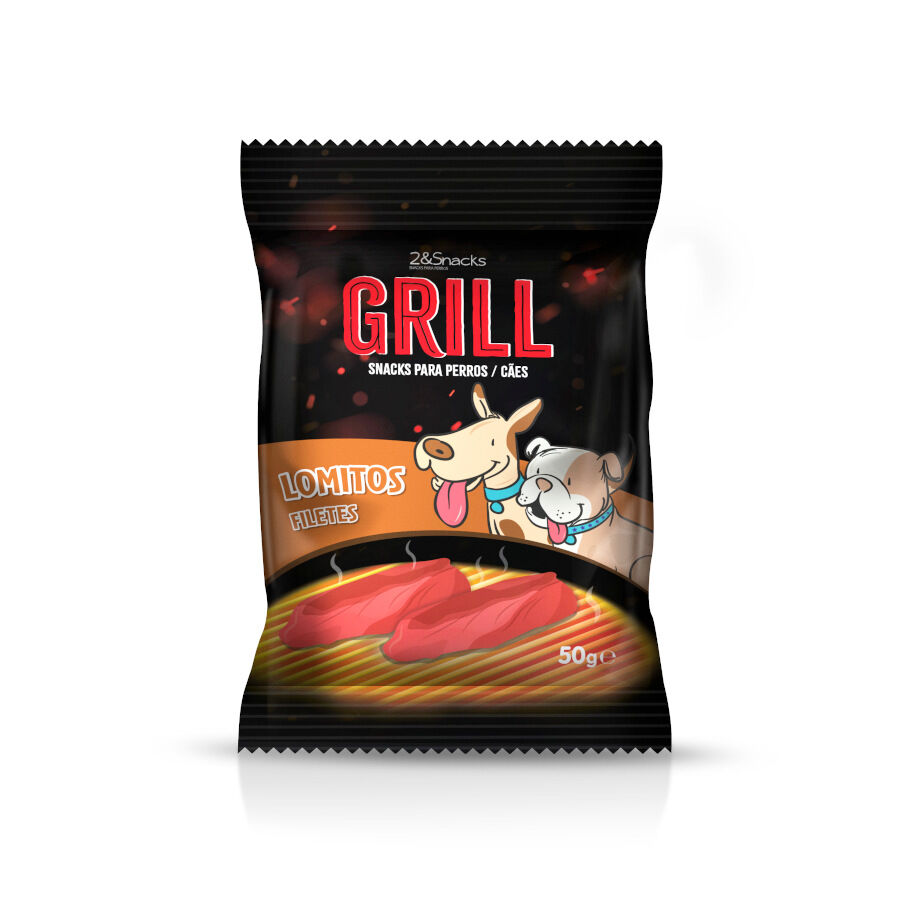50 g 2eSnacks Filetes Grill de Carne para c&atilde;es, , large Imagem n&uacute;mero 1