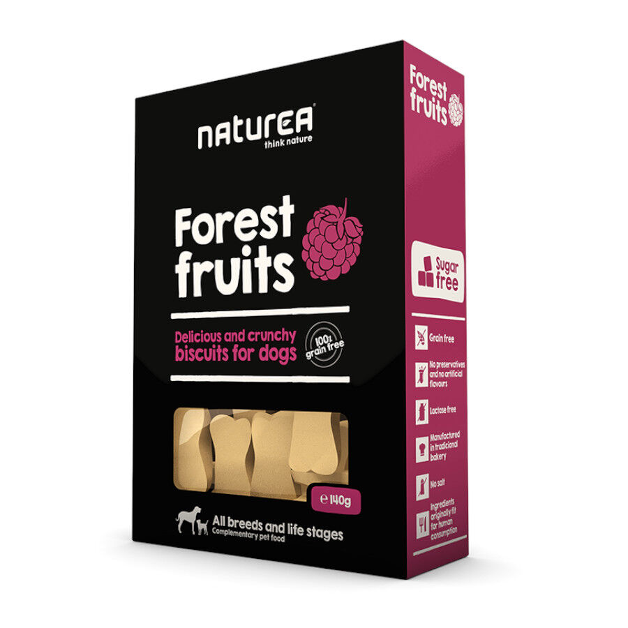 140 g Naturea Biscoitos Forest Fruits para c&atilde;es, , large Imagem n&uacute;mero 1