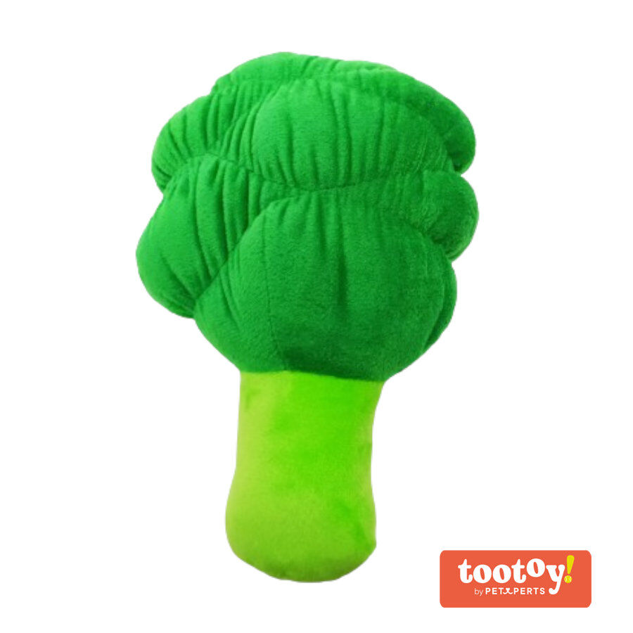 Tootoy! Comfort Healthy Broccoli Cuddler peluche com som para c&atilde;es, , large Imagem n&uacute;mero 2