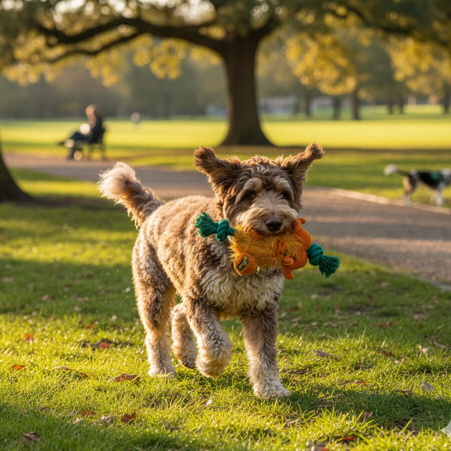 All For Paws Safari Big Foot B&uacute;falo com corda Brinquedo para c&atilde;es, , large Imagem n&uacute;mero 1