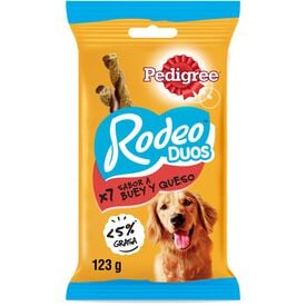 Pedigree Rodeo Duos snacks queijo e boi para cães