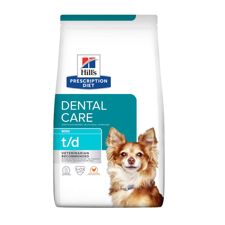 Hill's Prescription Diet Dental Care t/d Ração de frango para cães