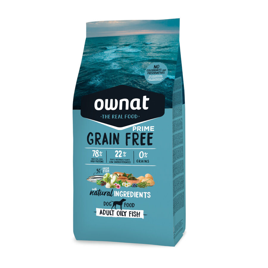12 kg Ownat Prime Grain Free Peixe Azul Adulto ra&ccedil;&atilde;o para c&atilde;es, , large Imagem n&uacute;mero 1