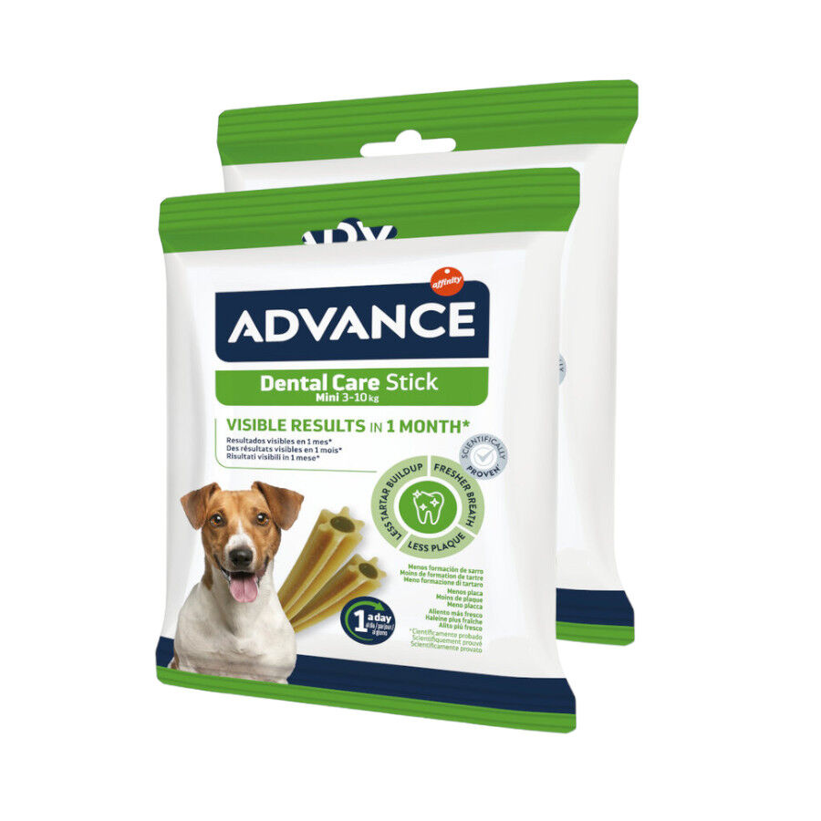 14 barritas Advance Dental Care Stick Mini Snack para c&atilde;es Pack Poupan&ccedil;a!, , large Imagem n&uacute;mero 1