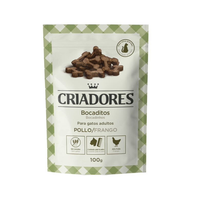 Criadores Snacks de Frango para gatos de raças grandes, , large image number null
