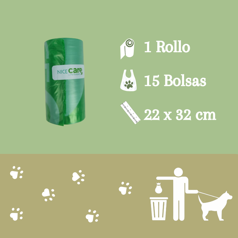 Nice Care Basic Rolo de sacos higiénicos para cães,  Imagem número 2 Nice Care Basic Rolo de sacos higiénicos para cães, , large Imagem número 2