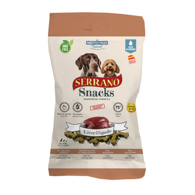 Mediterranean Natural Serrano Biscoitos Fígado para cães