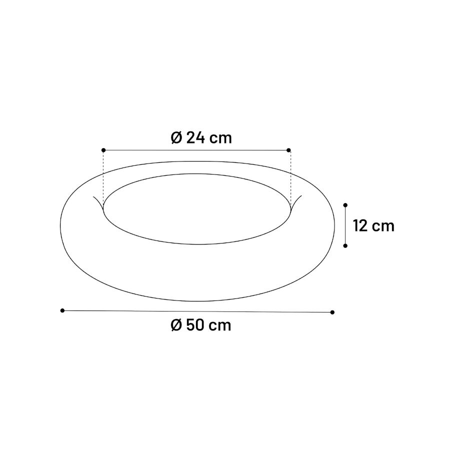 Flamingo Alba Redonda Branca cama para c&atilde;es e gatos, , large Imagem n&uacute;mero 3