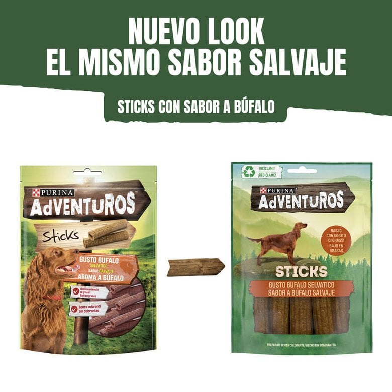 305 g Adventuros Sticks Búfalo para cães,  Imagem número 5 305 g Adventuros Sticks Búfalo para cães, , large Imagem número 5