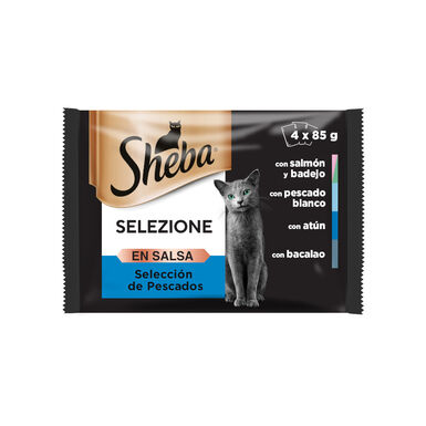 Sheba Selezione Peixes Molho em Saqueta para Gatos - Multipack