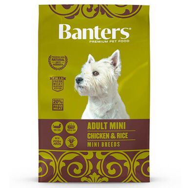 Banters Adult Mini Frango e Arroz ração para cães