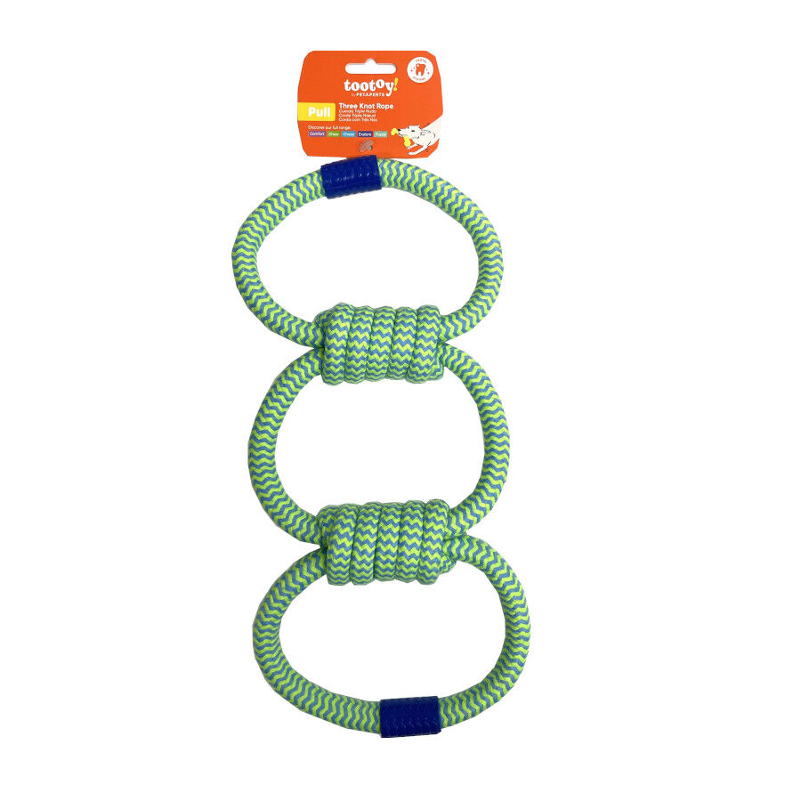Tootoy! Pull Brinquedo de corda com tr&ecirc;s n&oacute;s para c&atilde;es, , large Imagem n&uacute;mero 7