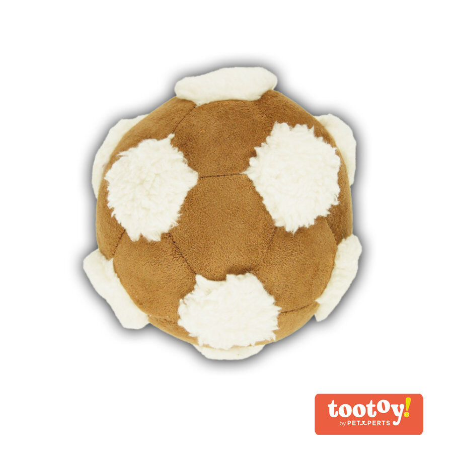 Tootoy! Comfy Football  Beige Bola de Peluche para c&atilde;es, , large Imagem n&uacute;mero 1