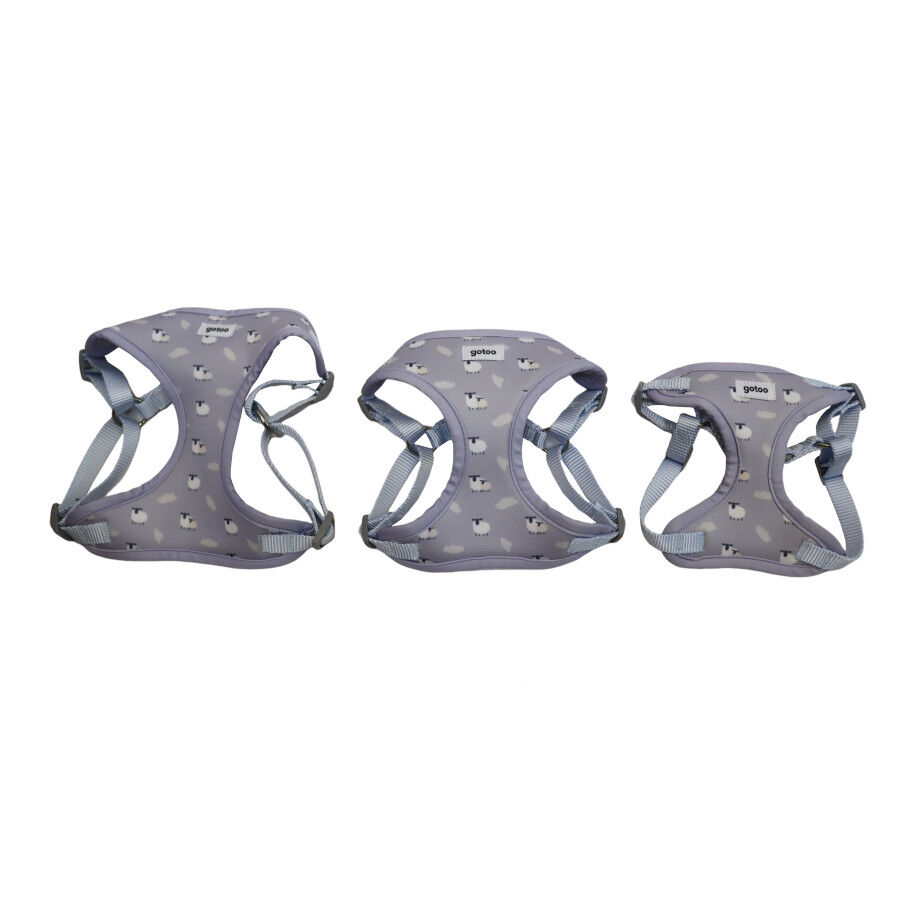 Gotoo Peitoral estampado ovelhinhas cinza para c&atilde;es, , large Imagem n&uacute;mero 5