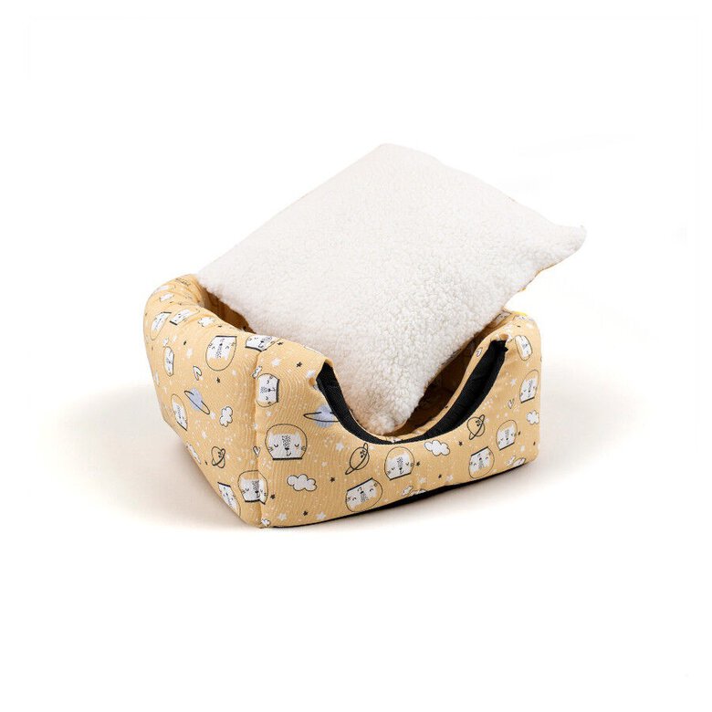 Leeby Cama com Estampado de Banda Desenhada para gatos,  Imagem número 7 Leeby Cama com Estampado de Banda Desenhada para gatos, , large Imagem número 7