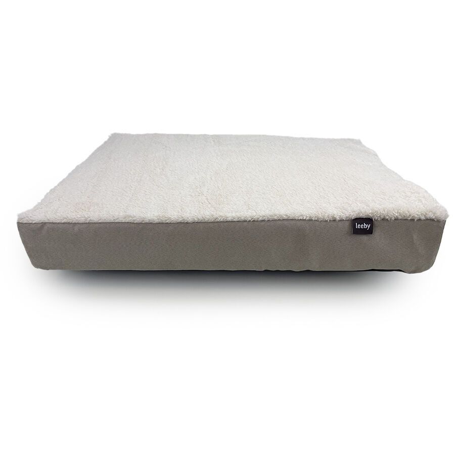 Leeby Colch&atilde;o Ortop&eacute;dico Viscoel&aacute;stico Castanho e Branco para c&atilde;es, , large Imagem n&uacute;mero 1