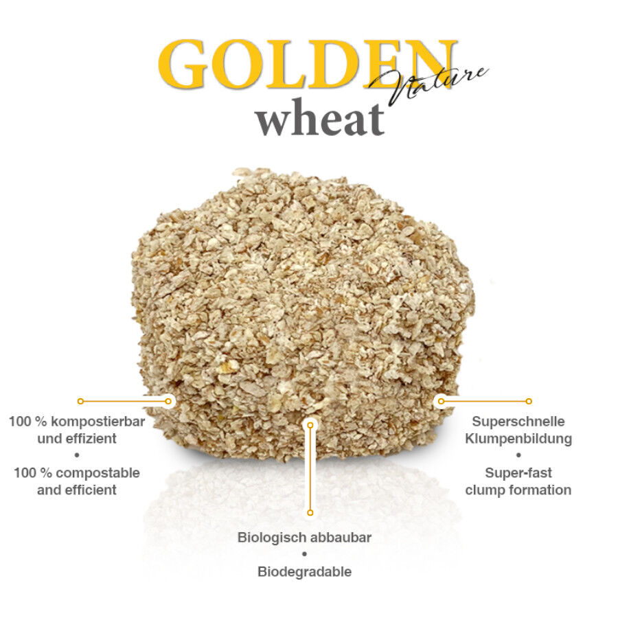 Golden Grey Areia de gato de aglutina&ccedil;&atilde;o de trigo, , large Imagem n&uacute;mero 6