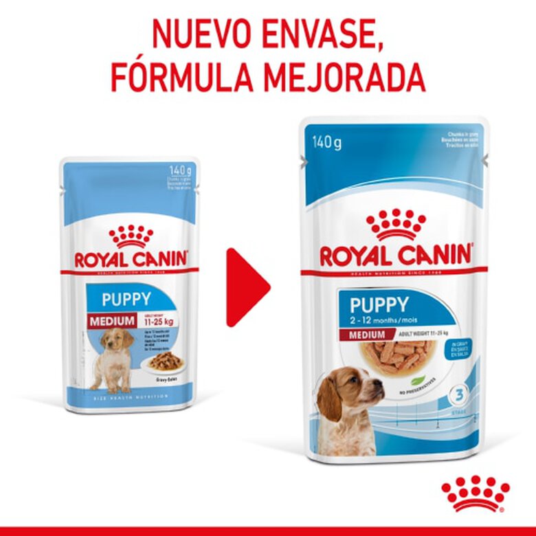 Royal Canin Medium Puppy saquetas para cães, , large image number null