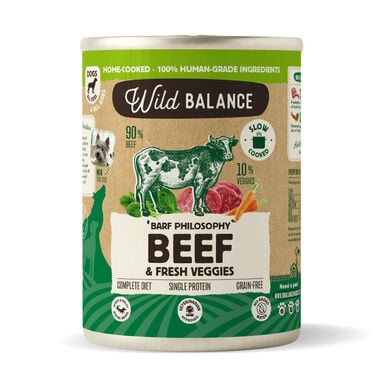 Wild Balance BARF de Vitela e Legumes em lata para cães