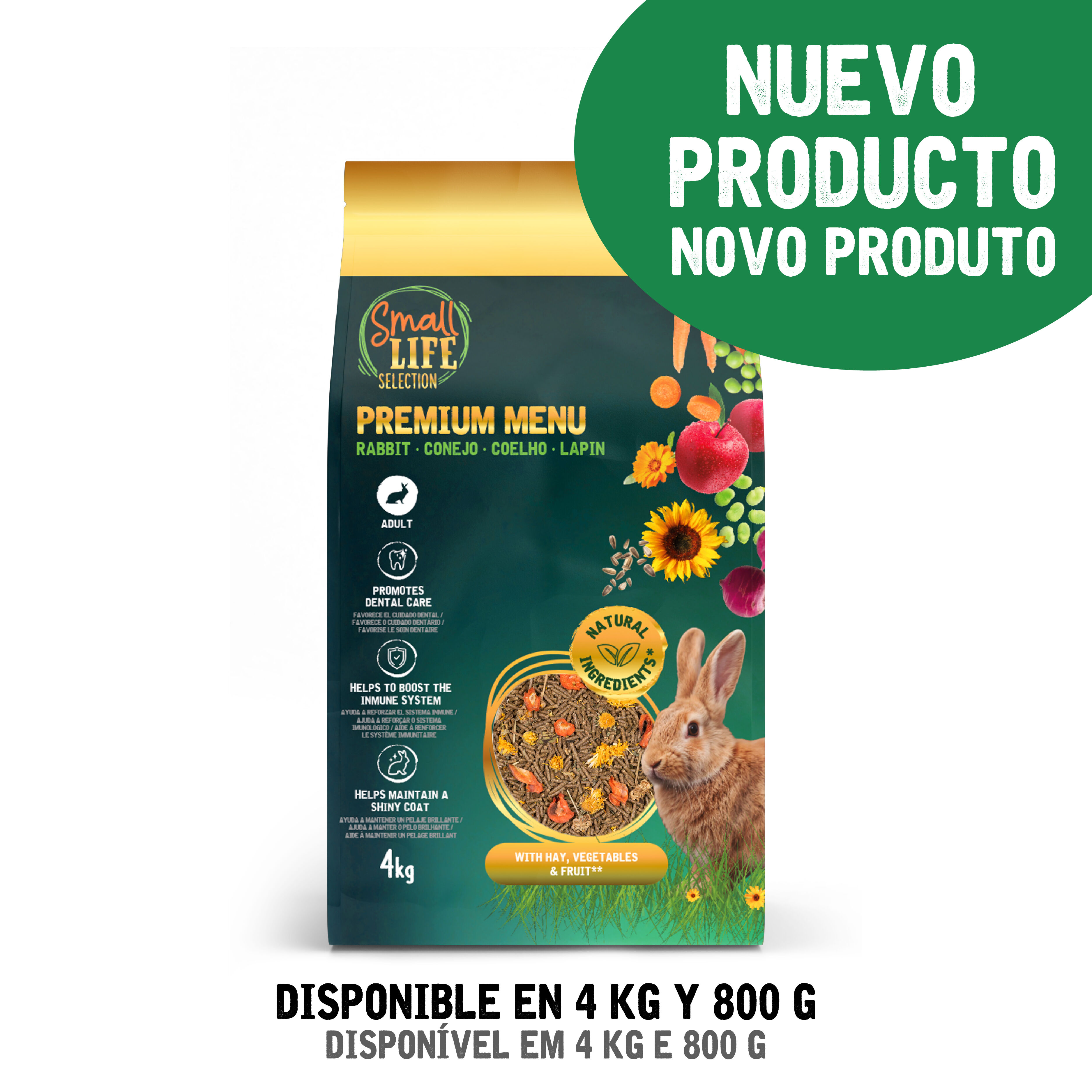4 kg Small Life Premium Men&uacute; Comida para coelhos adultos, , large Imagem n&uacute;mero 2