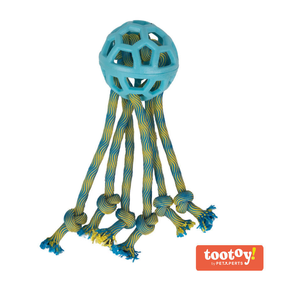 Tootoy! Pull Octopus Rope brinquedo corda com bola para c&atilde;es, , large Imagem n&uacute;mero 1