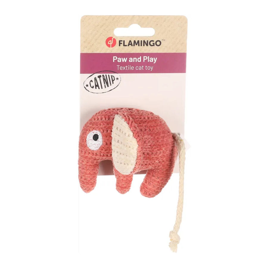 Flamingo Blaro Peluche Elefante Vermelho para gatos , , large Imagem n&uacute;mero 2