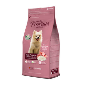 happyOne Premium ração de carne fresca de aves para cães de raças pequenas
