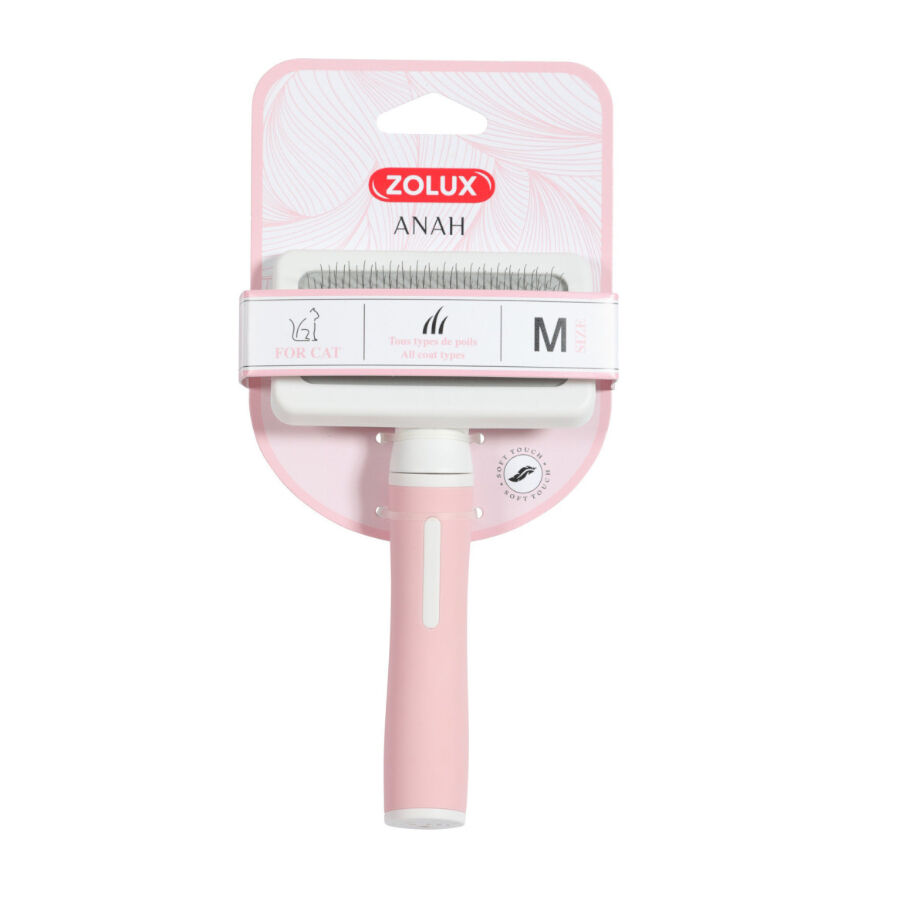 Zolux Anah Slicker Escova Cardadeira Suave para gatos, , large Imagem n&uacute;mero 2