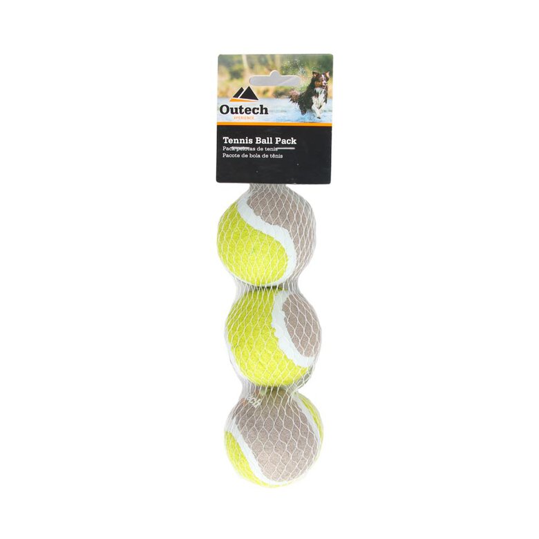 Pack x 3 pelotas de tenis Outech para perro Imagem número 1 Pack x 3 pelotas de tenis Outech para perro Imagem número 1
