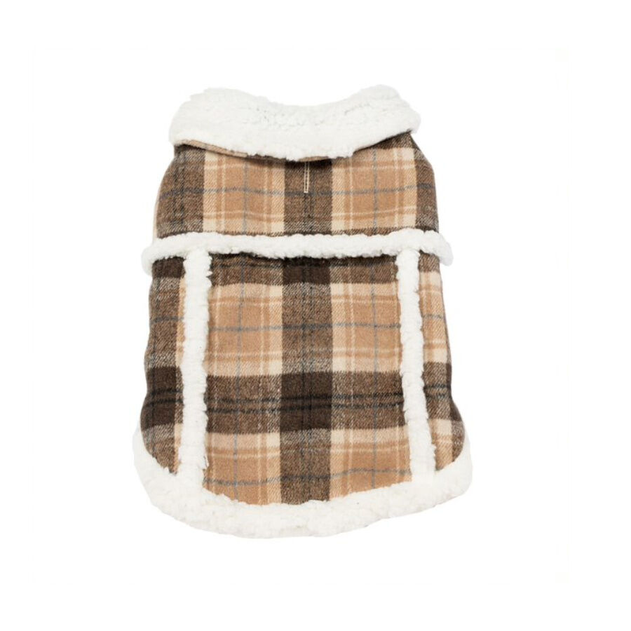 Outech Casaco Estampagem de Quadros Castanho para c&atilde;es , , large Imagem n&uacute;mero 1