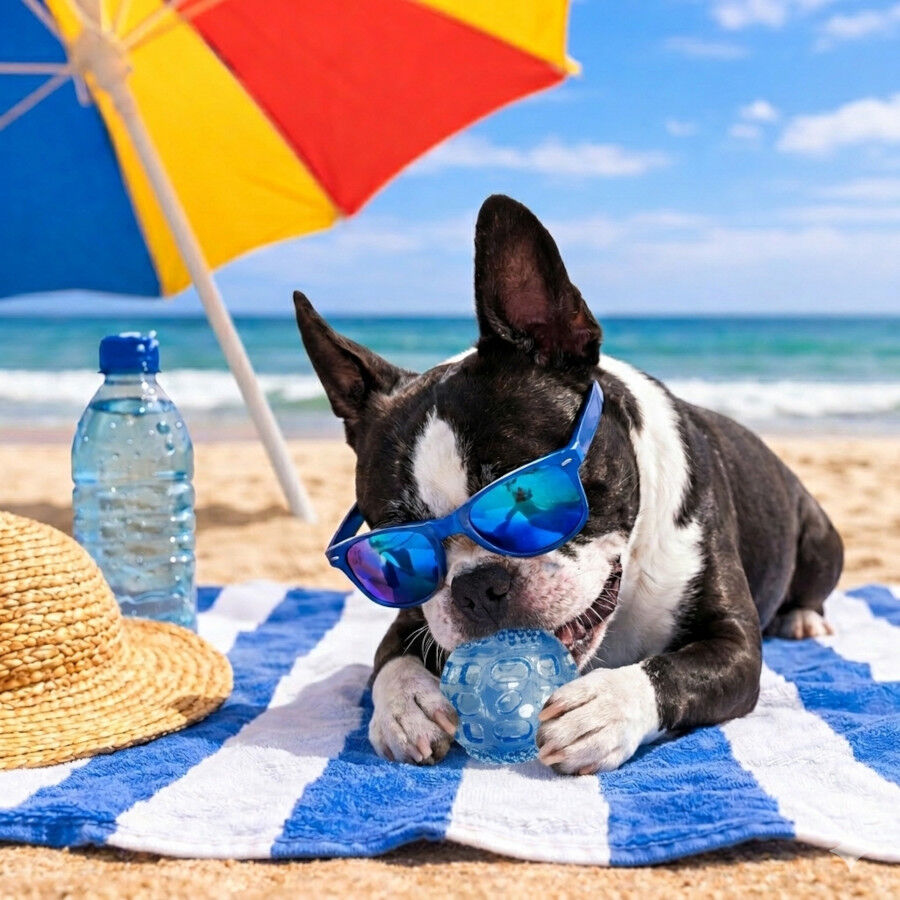 Summer Vibes Squeaker Ball Bola para c&atilde;es, , large Imagem n&uacute;mero 1
