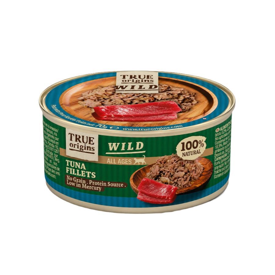 70 g True Origins Wild Comida h&uacute;mida de Atum em lata para gatos, , large Imagem n&uacute;mero 1