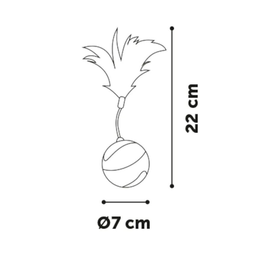 Flamingo bola interativa para gatos cor Verde, , large Imagem n&uacute;mero 3