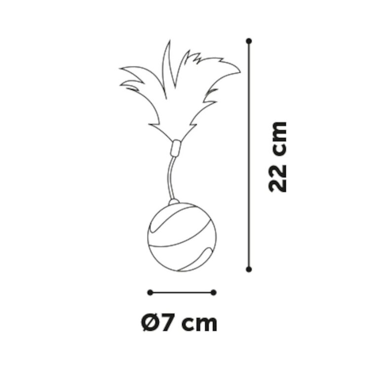 Flamingo bola interativa para gatos cor Verde,  Imagem número 3 Flamingo bola interativa para gatos cor Verde, , large Imagem número 3