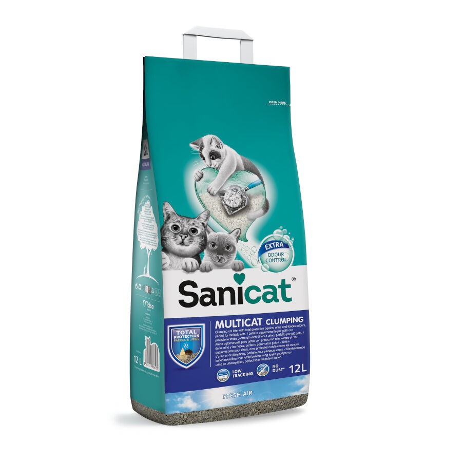12 L Sanicat Multicat Cumpling Areia Fresh Air para gatos, , large Imagem n&uacute;mero 1