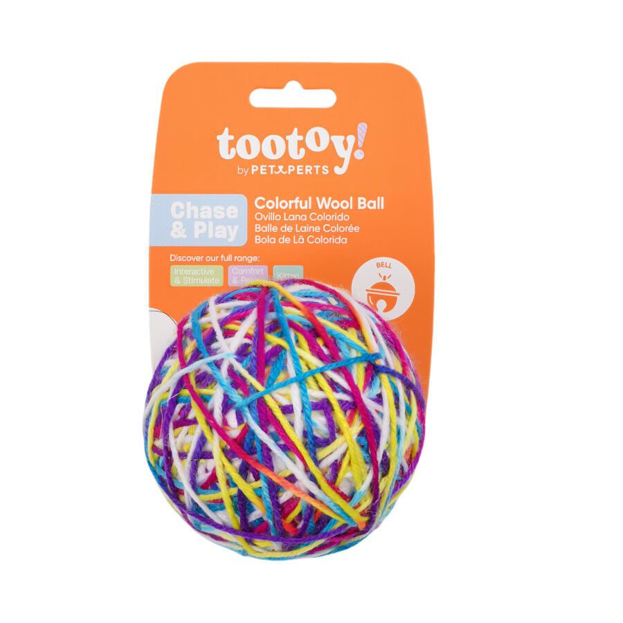 Tootoy! Chase & Play Bola de l&atilde; para gatos, , large Imagem n&uacute;mero 8