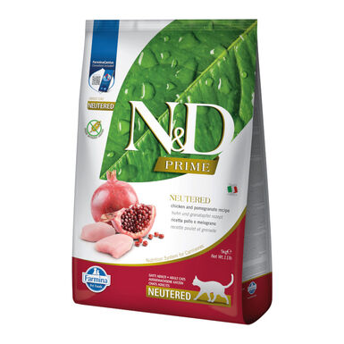 Farmina N&D Prime Adult Alimento de frango e romã para gatos