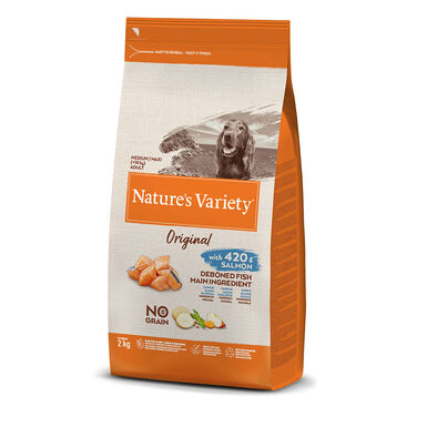 Nature's Variety Original Adult Medium Salmão ração para cães