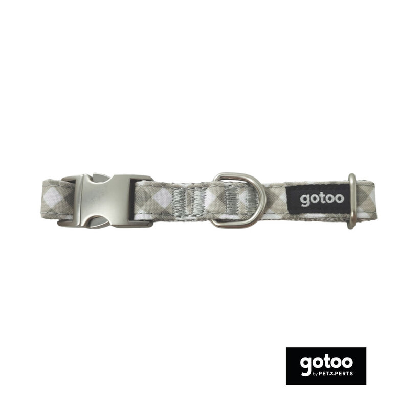 Gotoo Coleira estampada xadrez para cães,  Imagem número 2 Gotoo Coleira estampada xadrez para cães, , large Imagem número 2