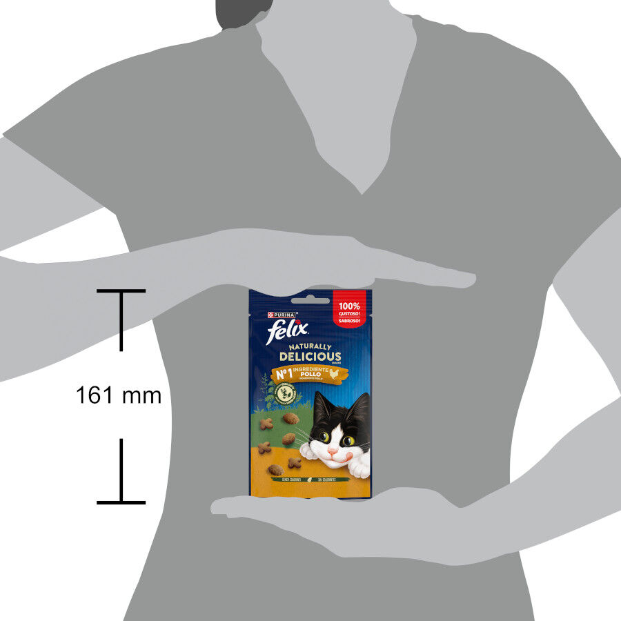 50 g F&eacute;lix Snacks Naturally Delicious de Frango para Gatos, , large Imagem n&uacute;mero 2
