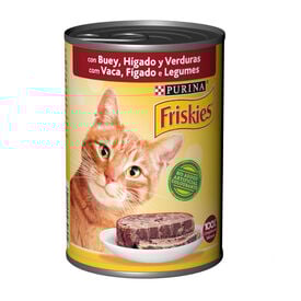 Purina Friskies Adult carne de boi e fígado lata para gatos 