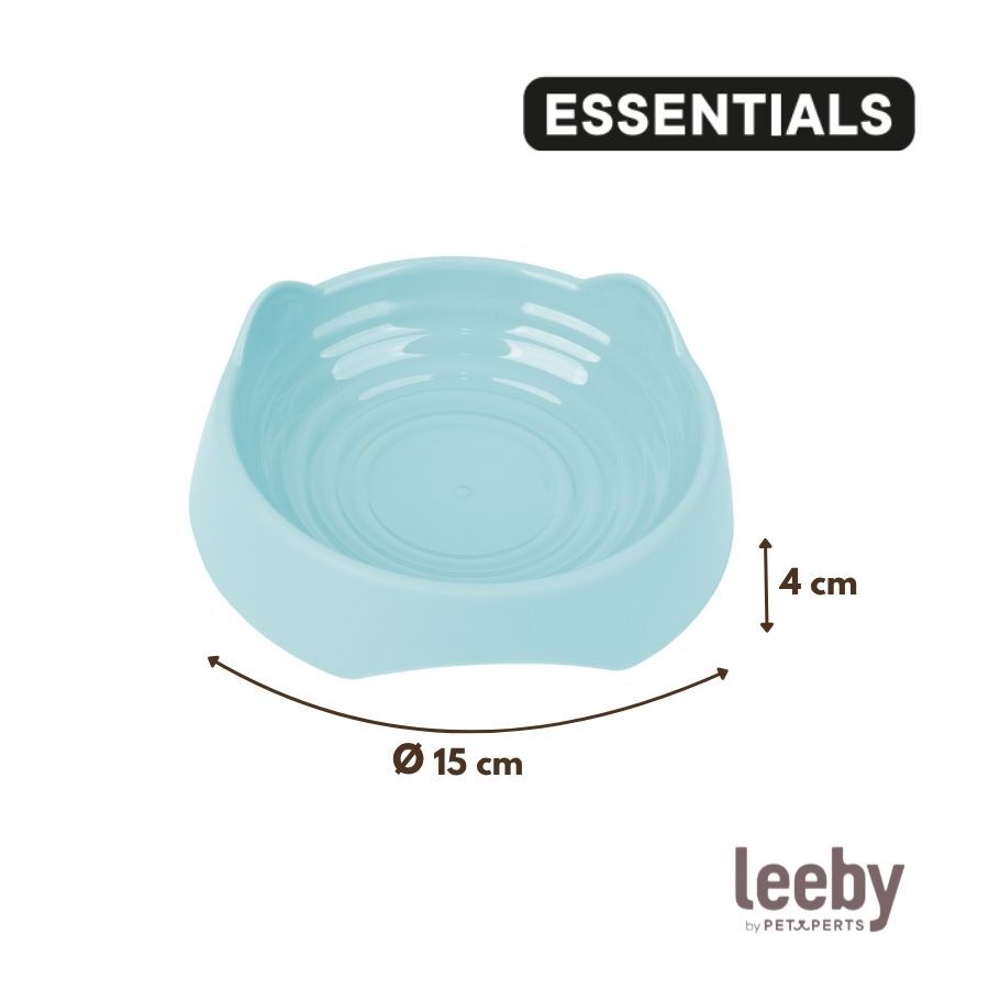 Leeby Comedouro de Pl&aacute;stico Azul para gatos, , large Imagem n&uacute;mero 4
