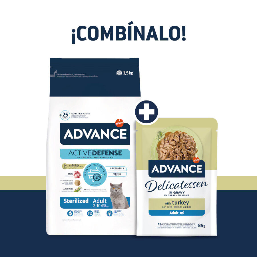 85 g Advance Delicatessen Pavo en Salsa Sobres para gatos, , large Imagem n&uacute;mero 3