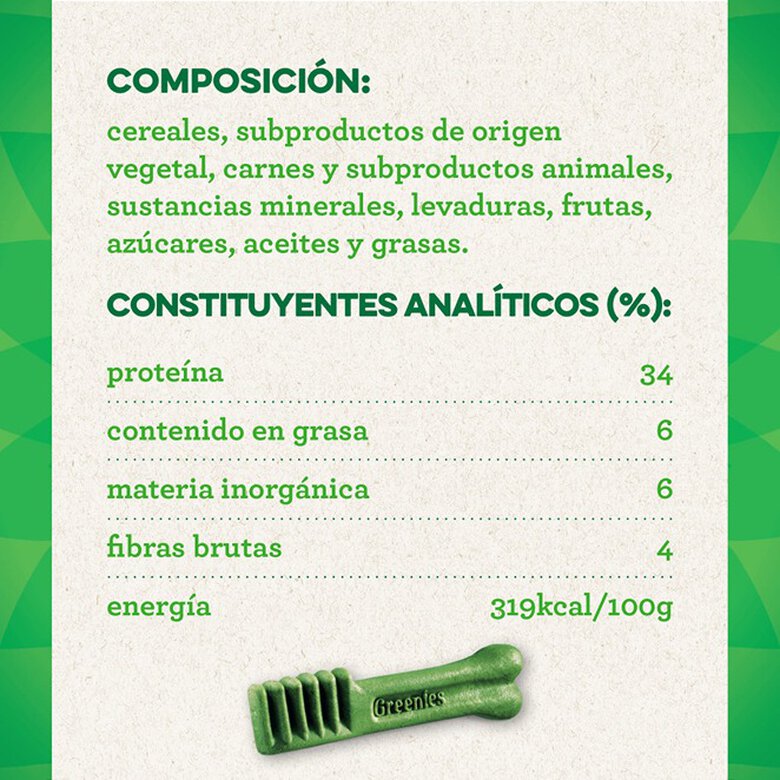 4 sticks Greenies Snacks Dentais 100% natural para cães grandes,  Imagem número 3 4 sticks Greenies Snacks Dentais 100% natural para cães grandes, , large Imagem número 3
