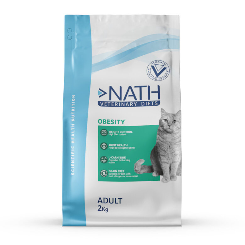 Nath Veterinary Diets Obesity Adult Ração para gatos, , large image number null