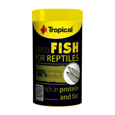 Comida para répteis de peixe seco tropical