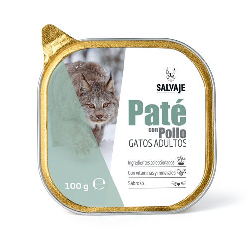 Salvaje Pollo pat&eacute; para gatos Imagem n&uacute;mero 1