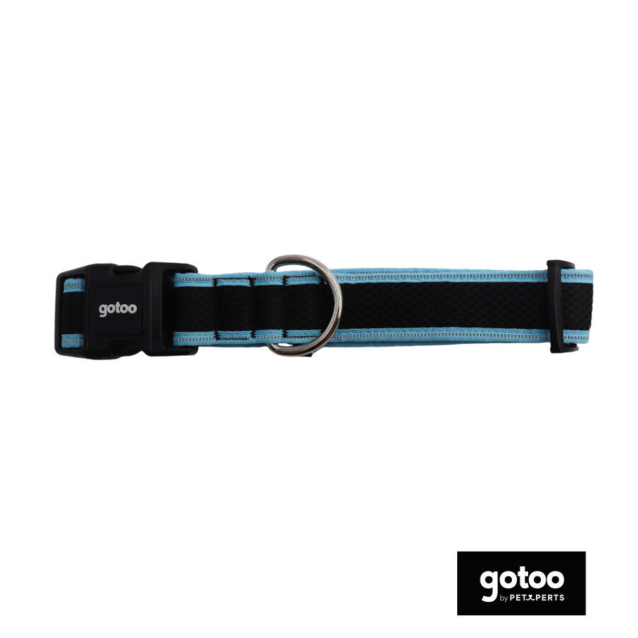 Gotoo Coleira mesh turquesa para c&atilde;es, , large Imagem n&uacute;mero 2